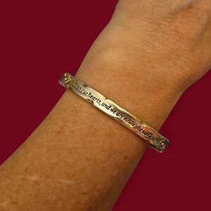 BRIGHTON Footprints Engraved Clamper Bracelet